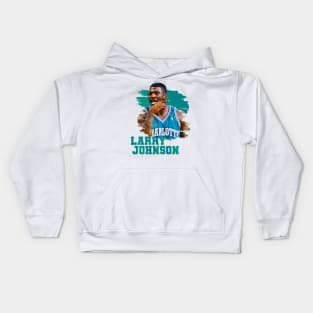 Larry johnson | charlotte hornets Kids Hoodie